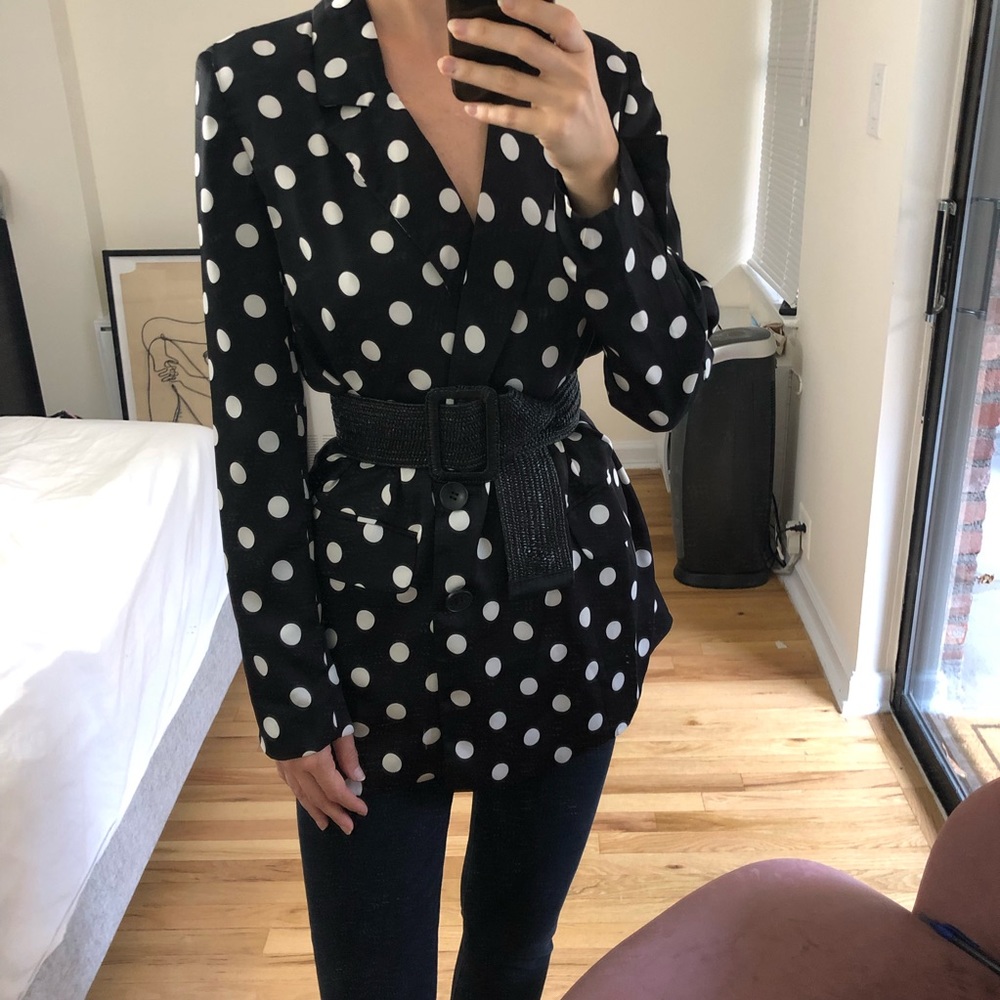 Polka Dot Blazer sz small from nastygal
